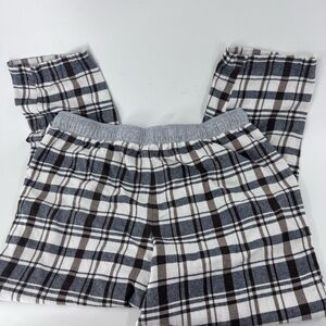 Eddie Bauer Gray‎ and Black Pajama Bottoms Cozy Sleepwear